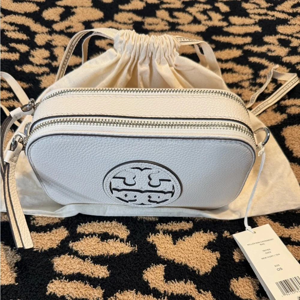 NWT Tory Burch Miller Mini Crossbody New Ivory - Picture 5 of 13